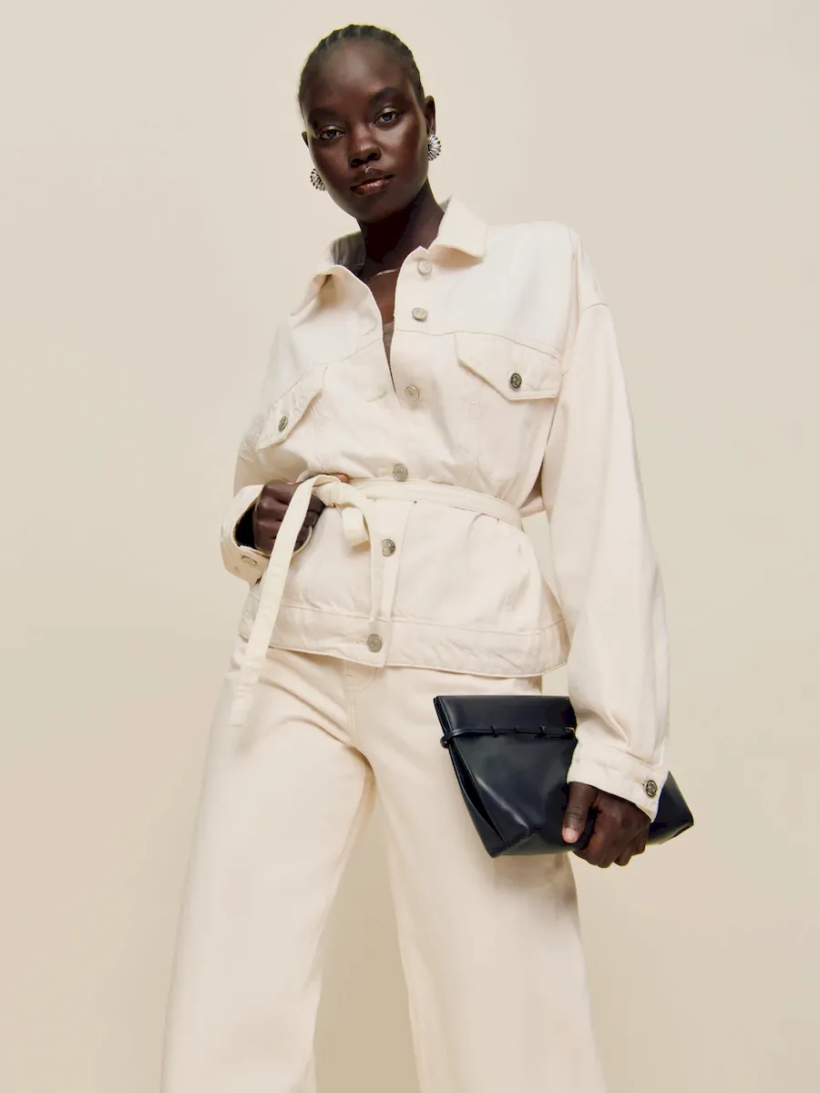 Luna Belted Denim Jacket - Image 2