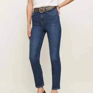 Ezra Super Stretch High Rise Straight Jeans
