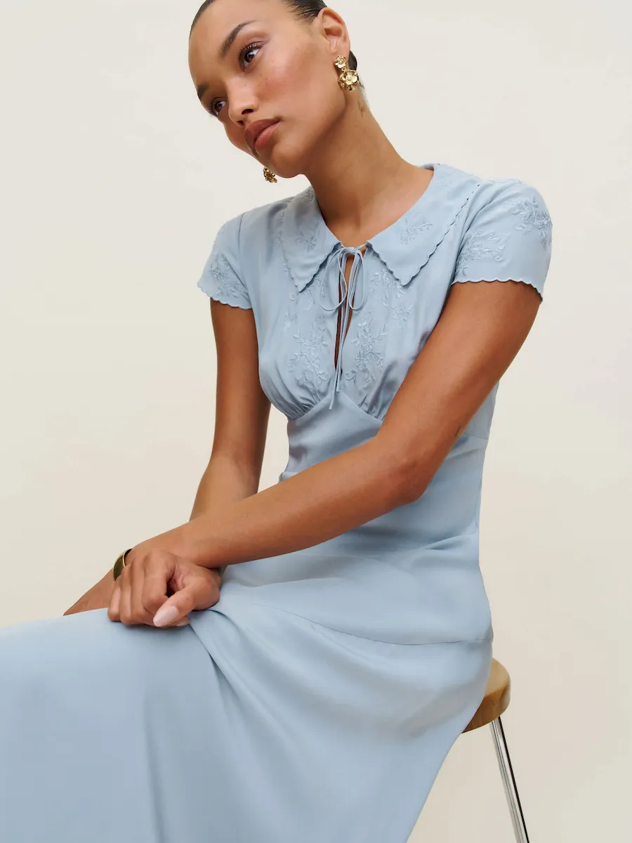 Lydia Silk Dress - Image 3