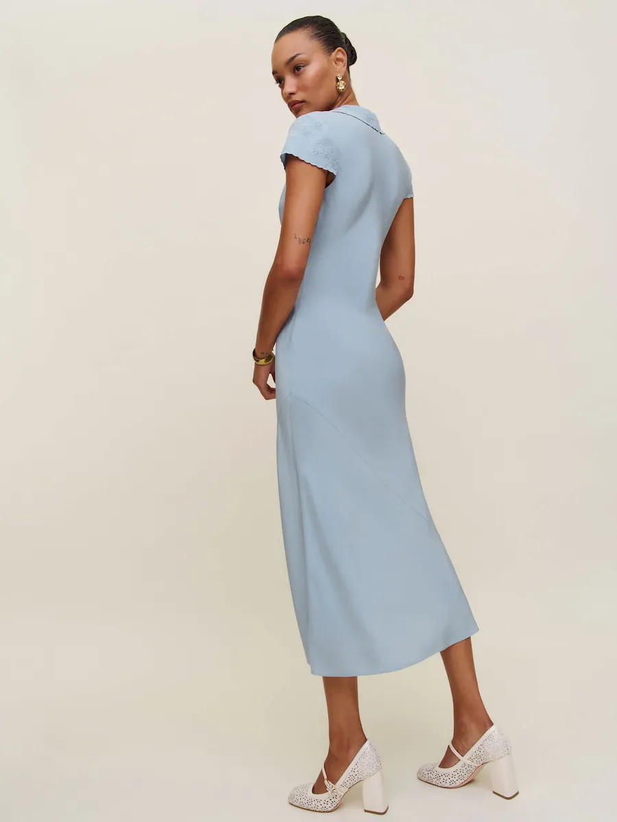 Lydia Silk Dress - Image 4