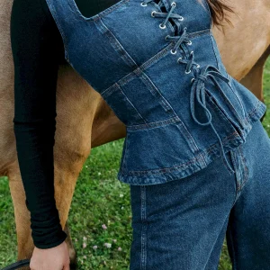 Dallas Denim Corset