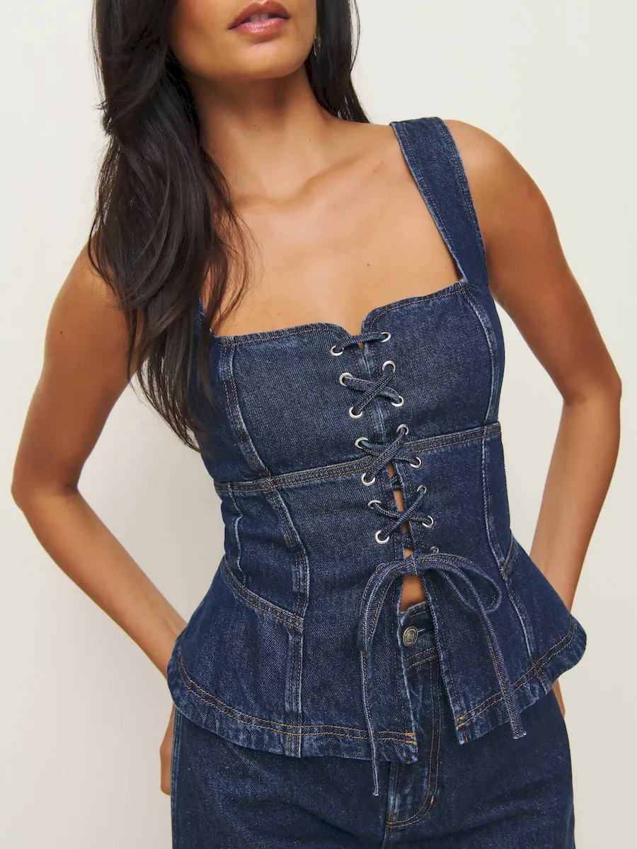 Dallas Denim Corset - Image 4