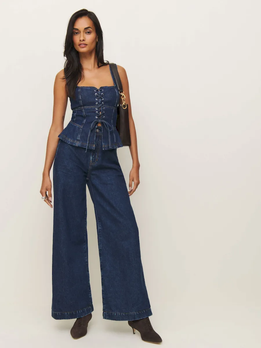 Austin Ultra High Rise Wide Leg Jeans - Image 4