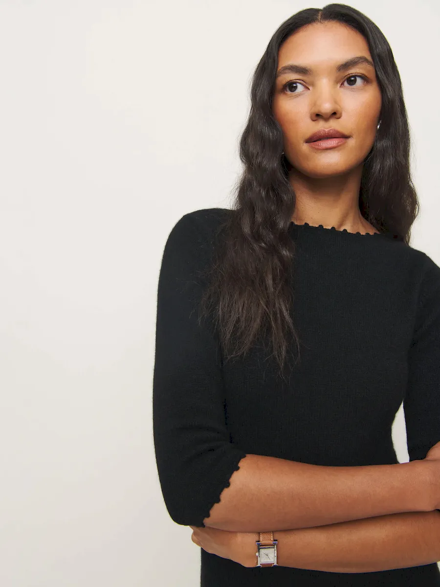 Baez Cashmere Mini Dress - Image 2