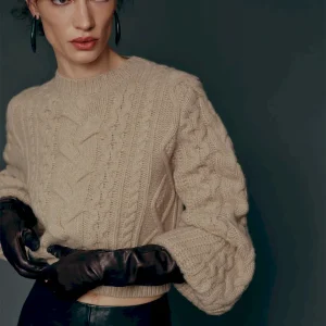 Adela Regenerative Wool Cable Sweater