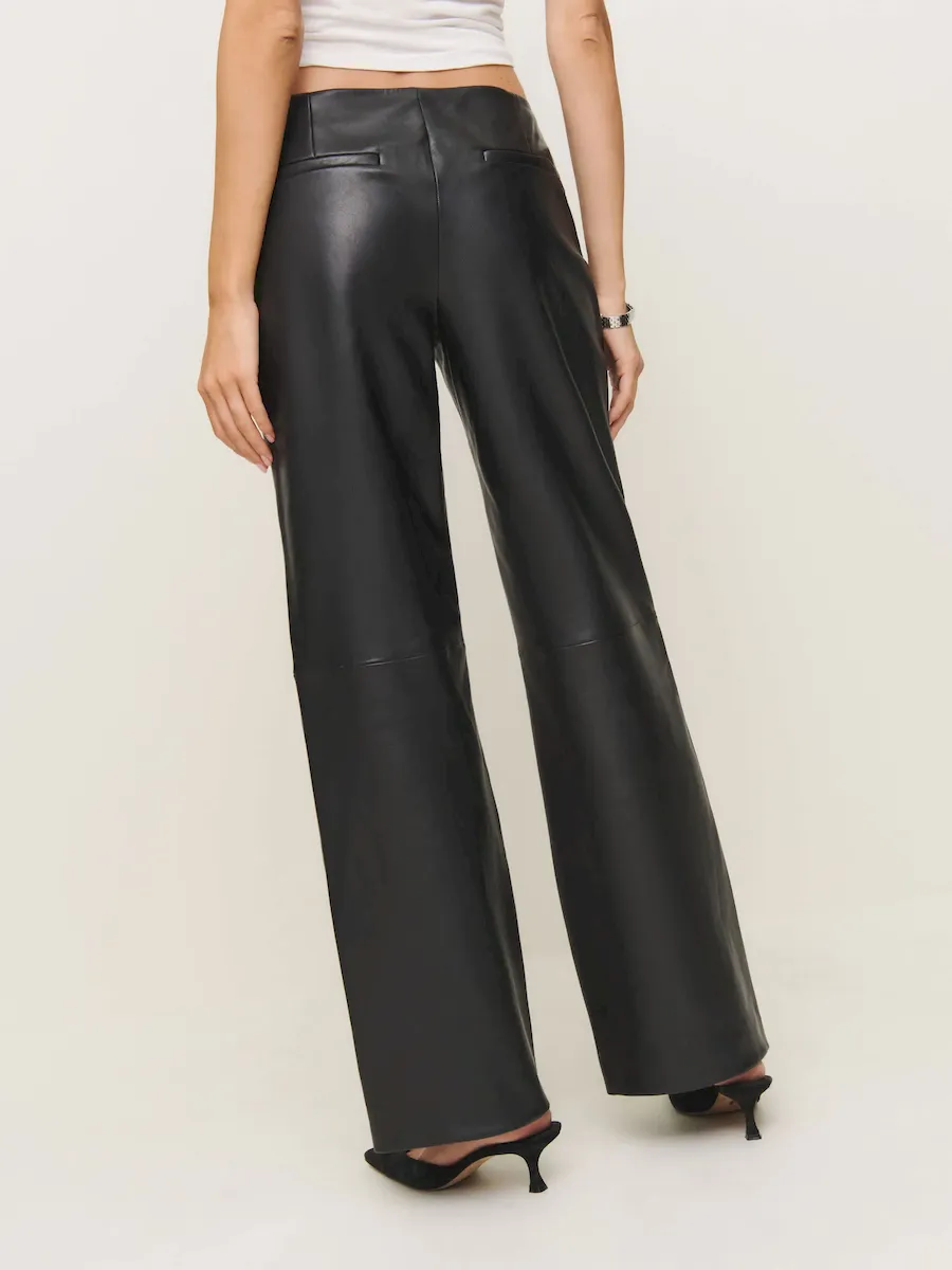 Veda Vida Low Rise Leather Pant - Image 3