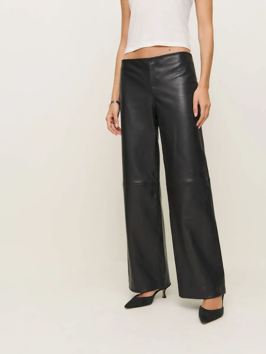 Veda Vida Low Rise Leather Pant - Image 4