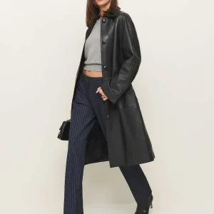 Veda Beck Leather Trench