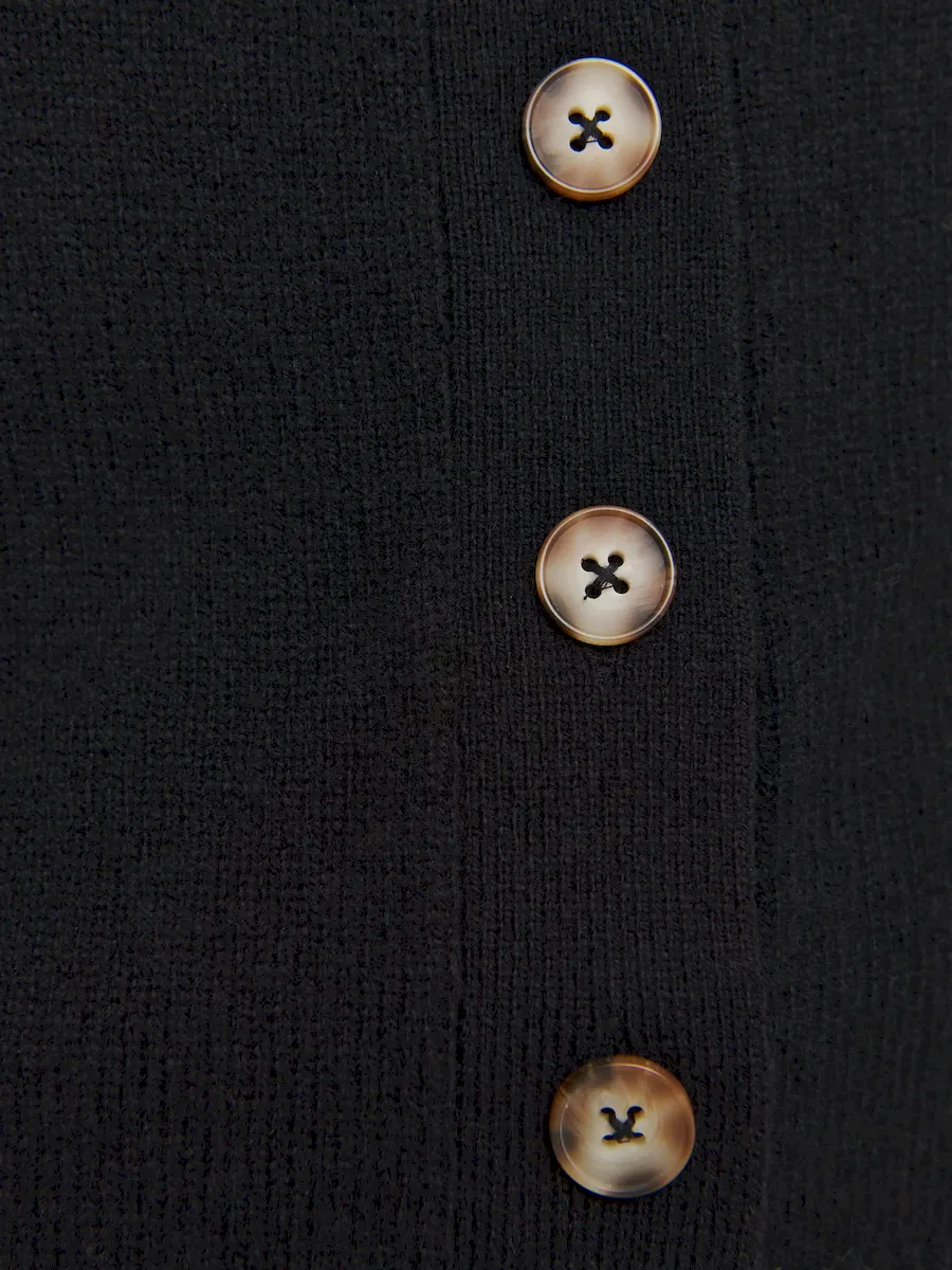 Karina Regenerative Wool Scoop Neck Cardigan - Image 6