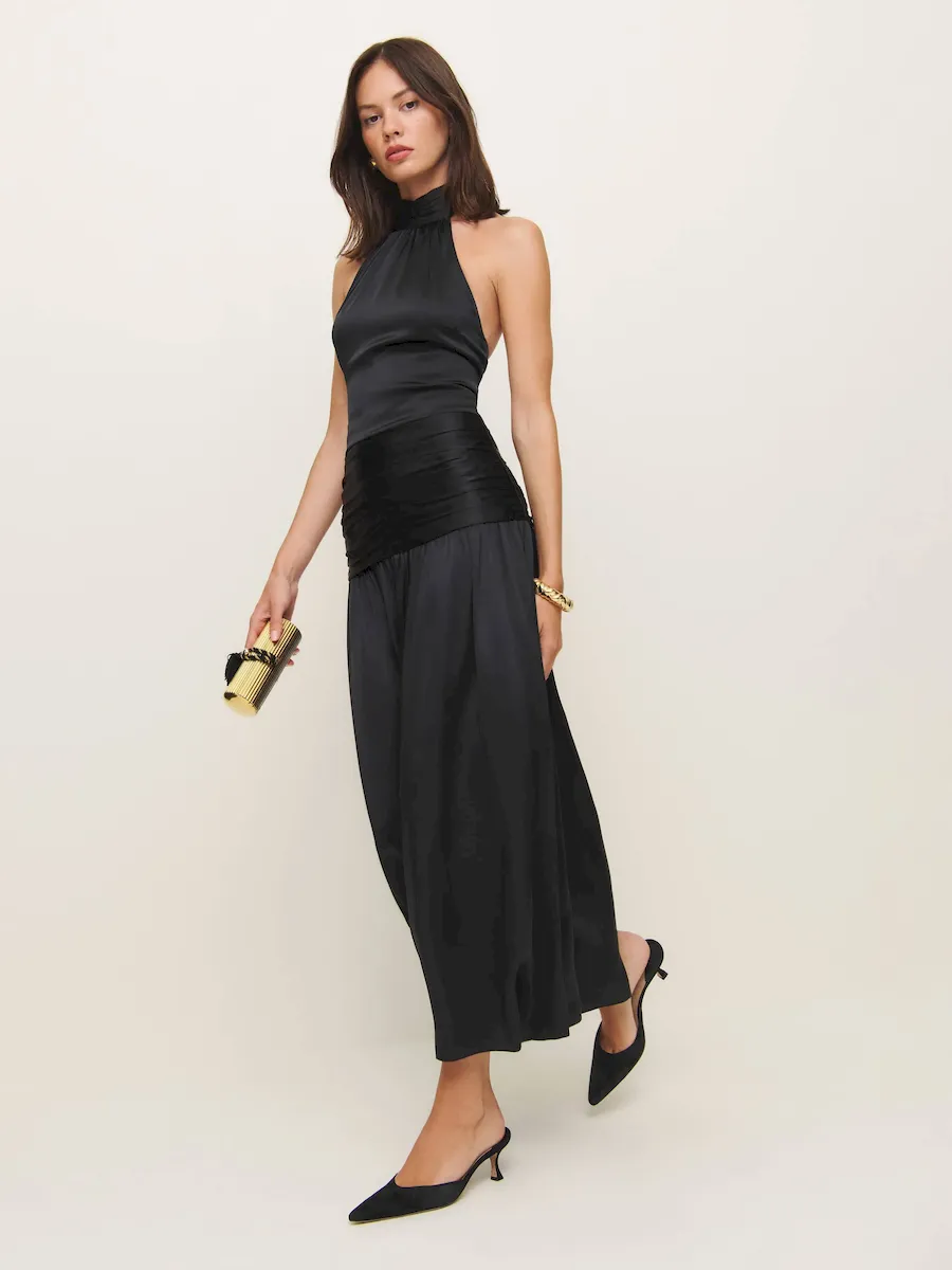 Petites Zaria Silk Dress - Image 4