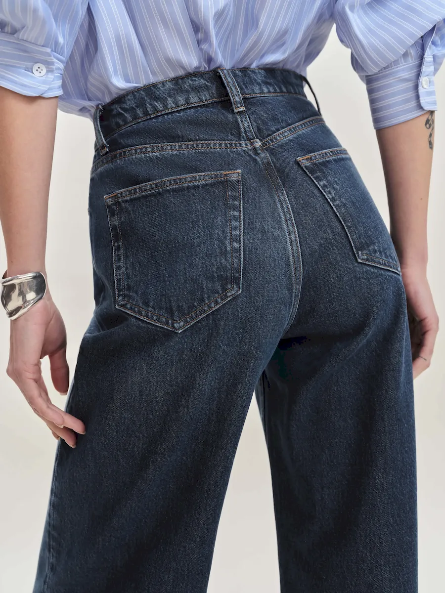 Wes High Rise Wide Leg Jeans - Image 3