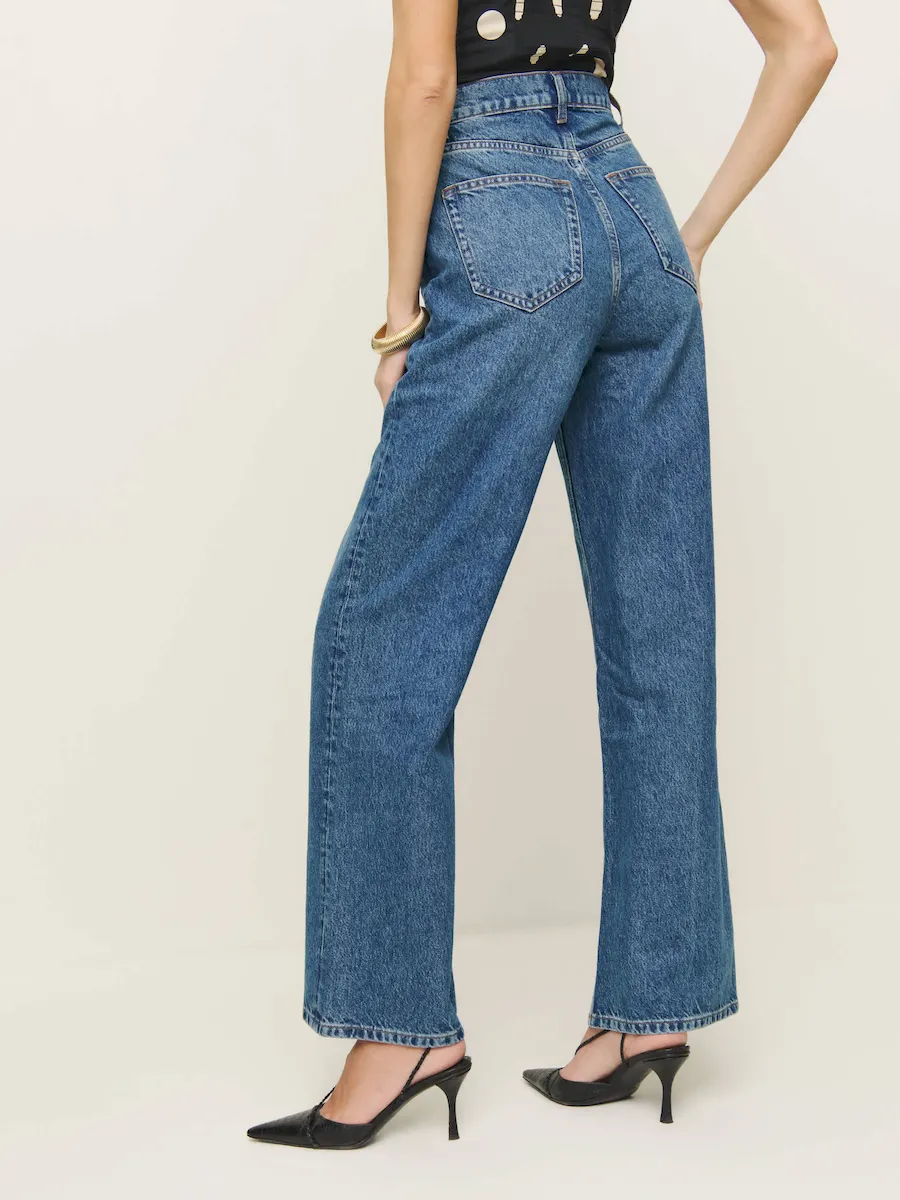 Wes High Rise Wide Leg Jeans - Image 4