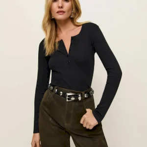 Jayden Long Sleeve Henley Tee