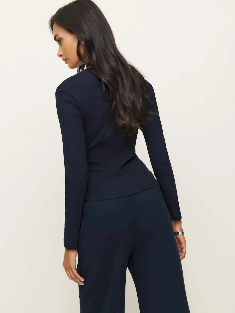 Jayden Long Sleeve Henley Tee - Image 3