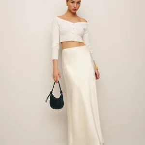 Petites Bella Satin Skirt