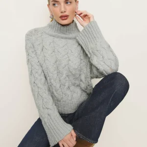 Jax Chunky Cable Knit Turtleneck