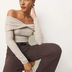 Florie Twist Front Sweater