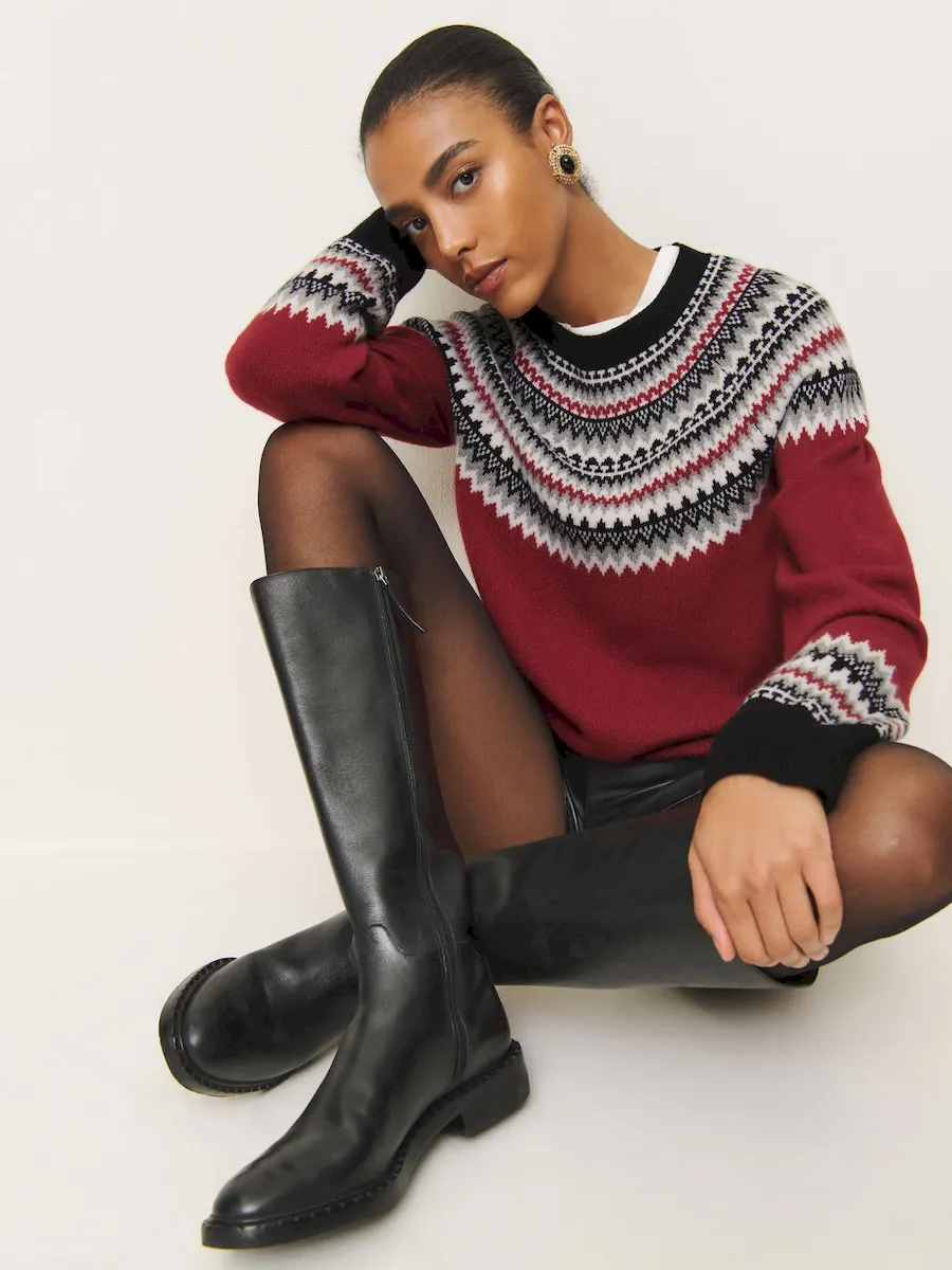 Sam Cashmere Fairisle Crew - Image 4