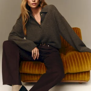 Brooklyn Cashmere Polo Sweater