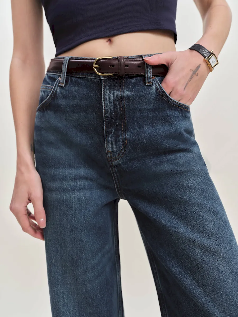 Eden Mid Rise Wide Leg Jeans - Image 3