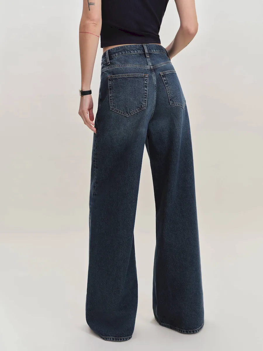 Eden Mid Rise Wide Leg Jeans - Image 4