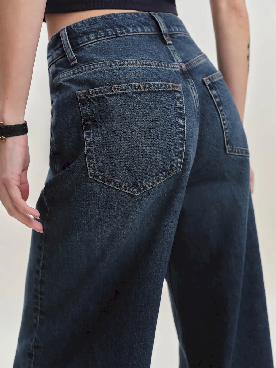 Eden Mid Rise Wide Leg Jeans - Image 6