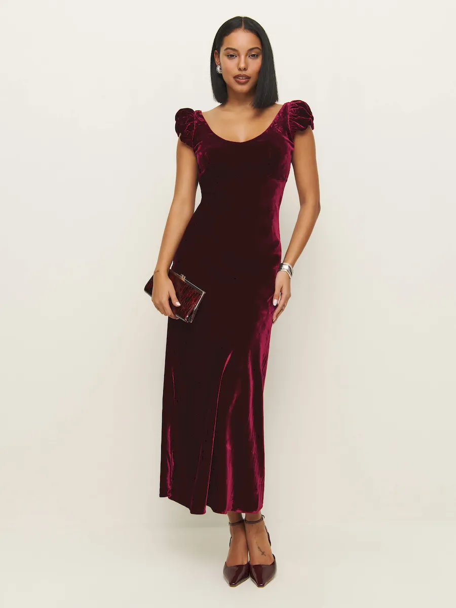 Rhia Velvet Dress - Image 3