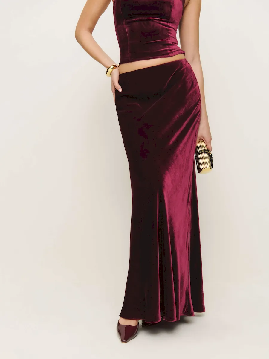 Bella Velvet Skirt - Image 2