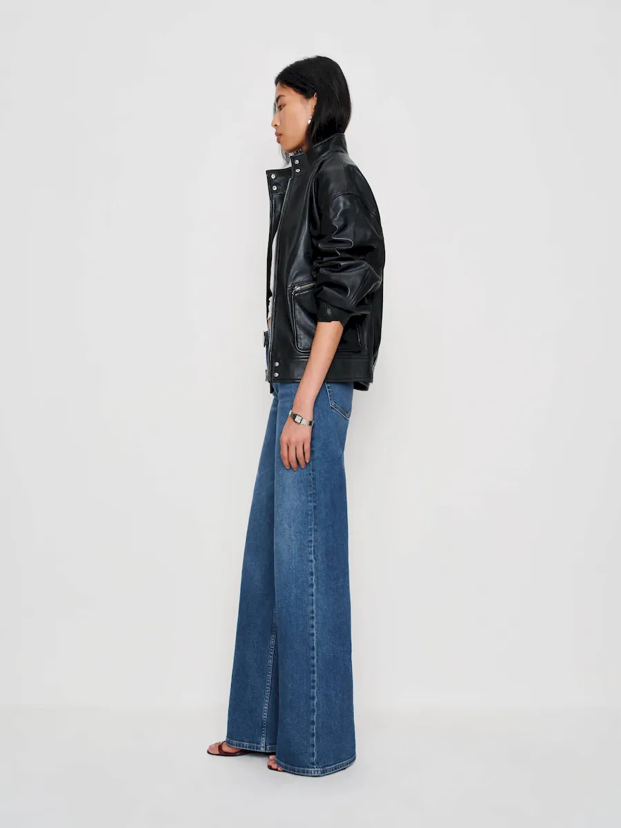 Greta Super Stretch Low Rise Wide Leg Jeans - Image 8