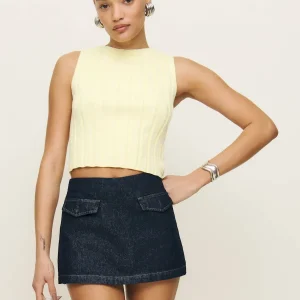 Imogen High Rise Denim Skort