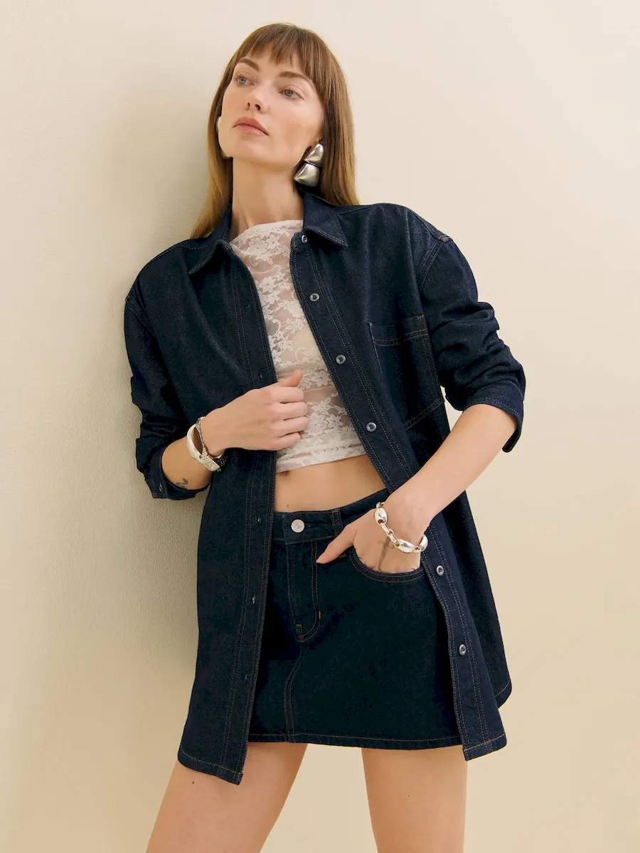 Gracie Lived-in Denim Shirt - Image 3