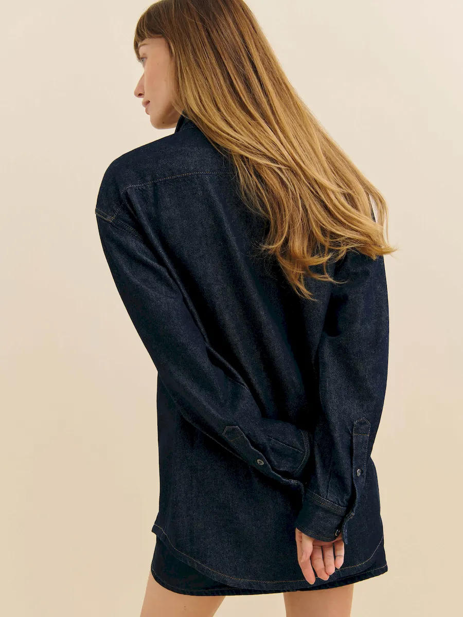 Gracie Lived-in Denim Shirt - Image 4