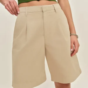 Malia Mid Rise 10” Trouser Twill Shorts