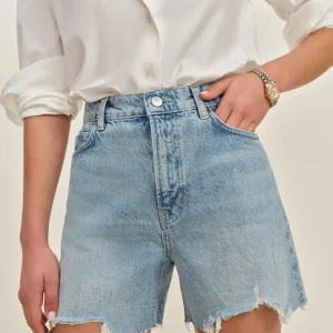 Saige High Rise 4” Jean Shorts
