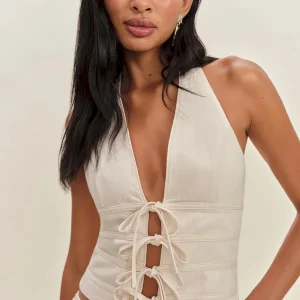 Kyleigh Denim Halter Top