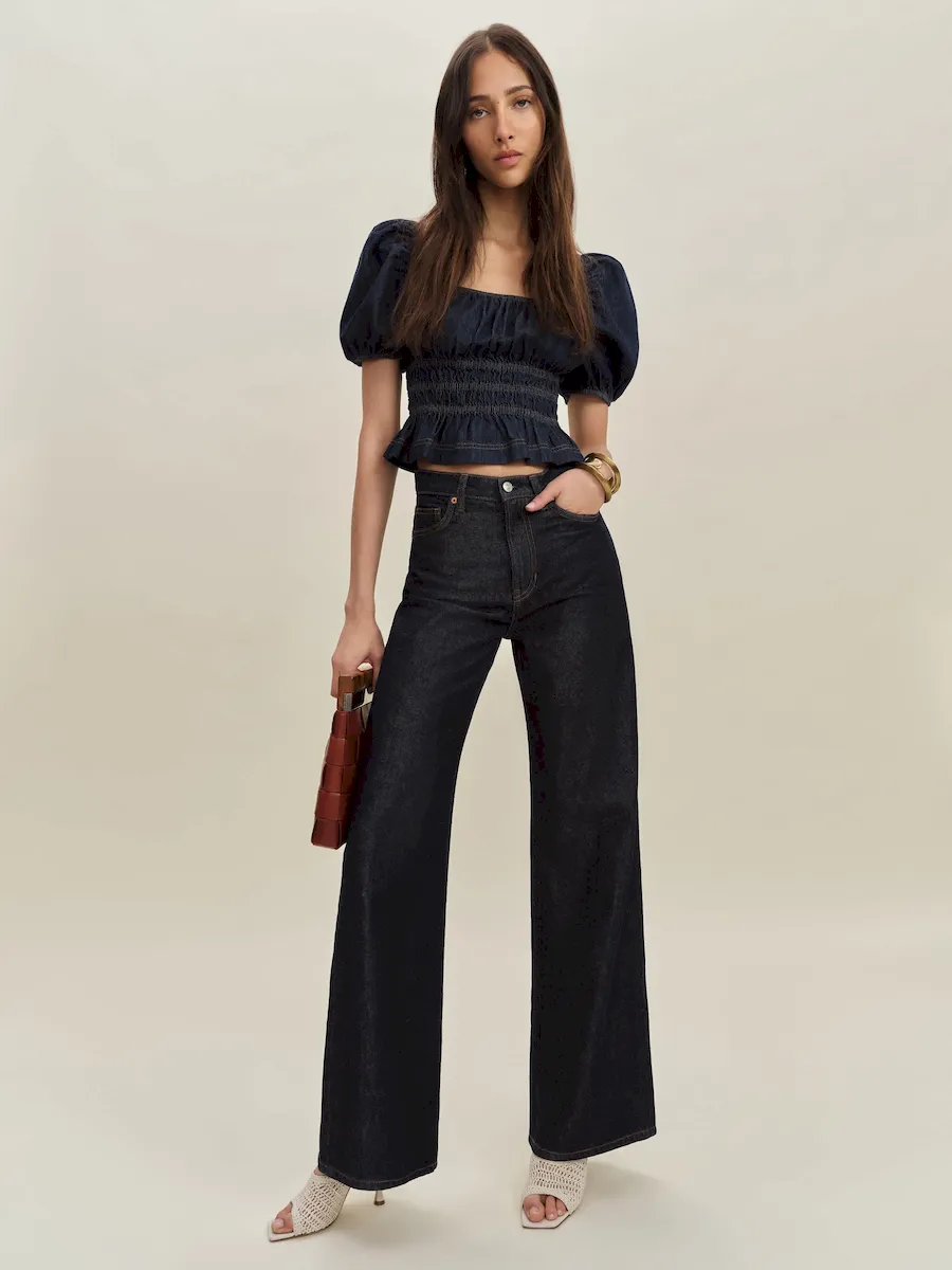 Aliya Denim Top - Image 4