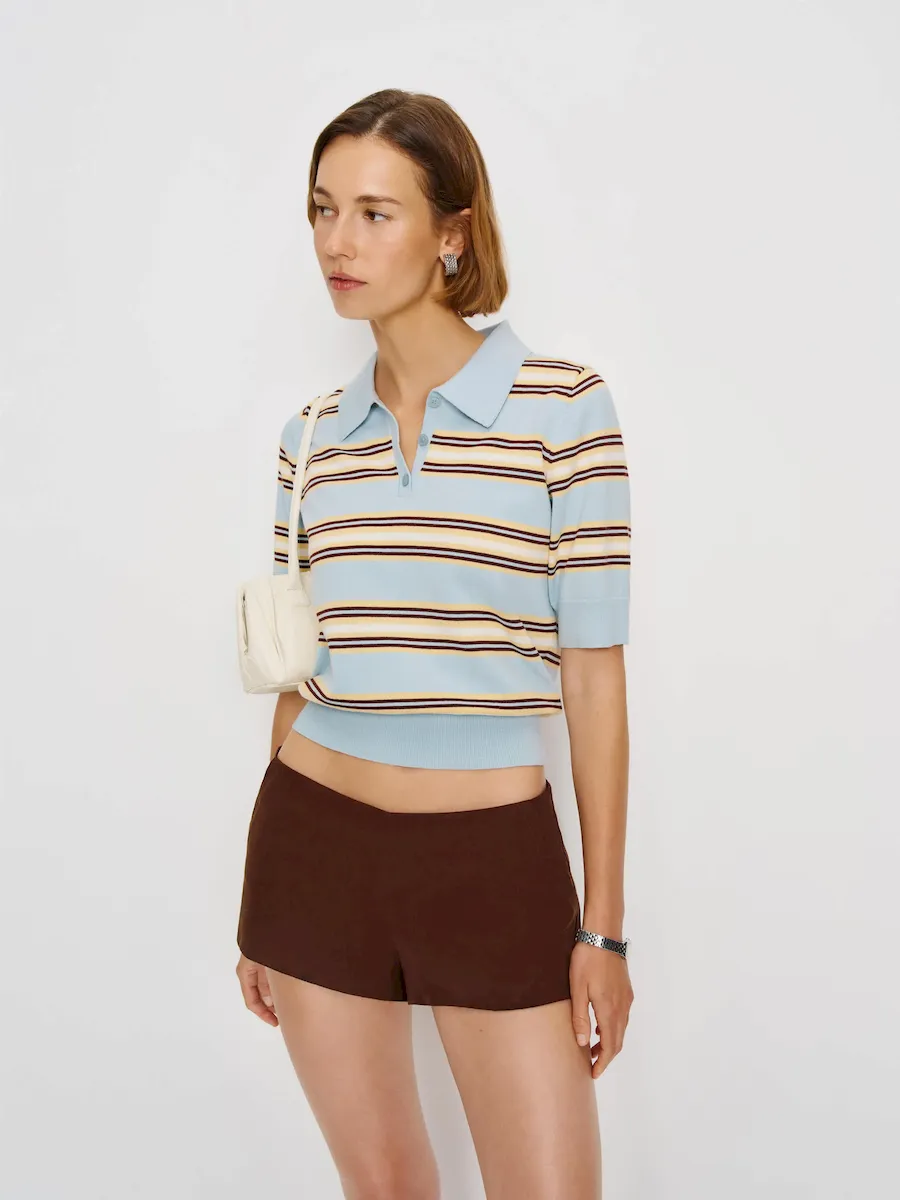 Campbell Cotton Polo Sweater - Image 4