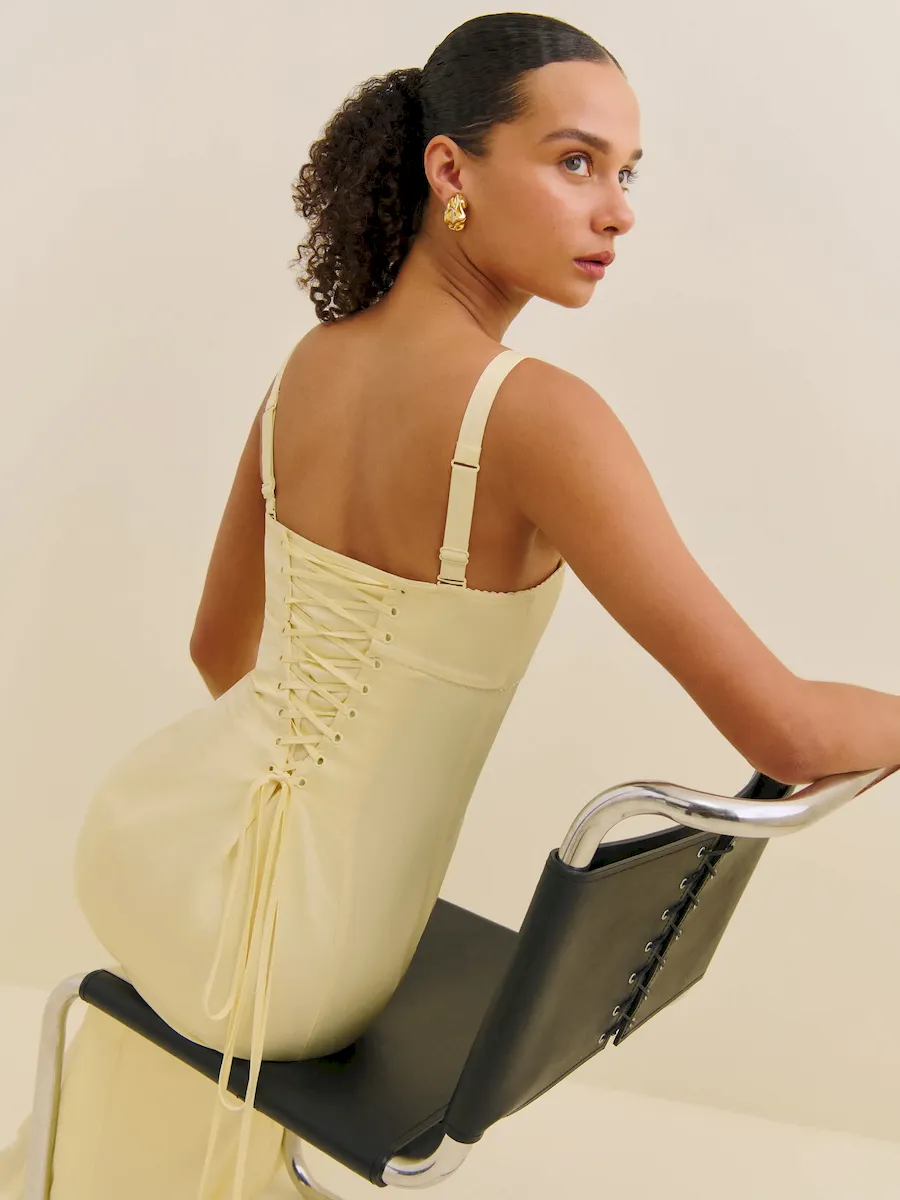 Britney Satin Dress - Image 6