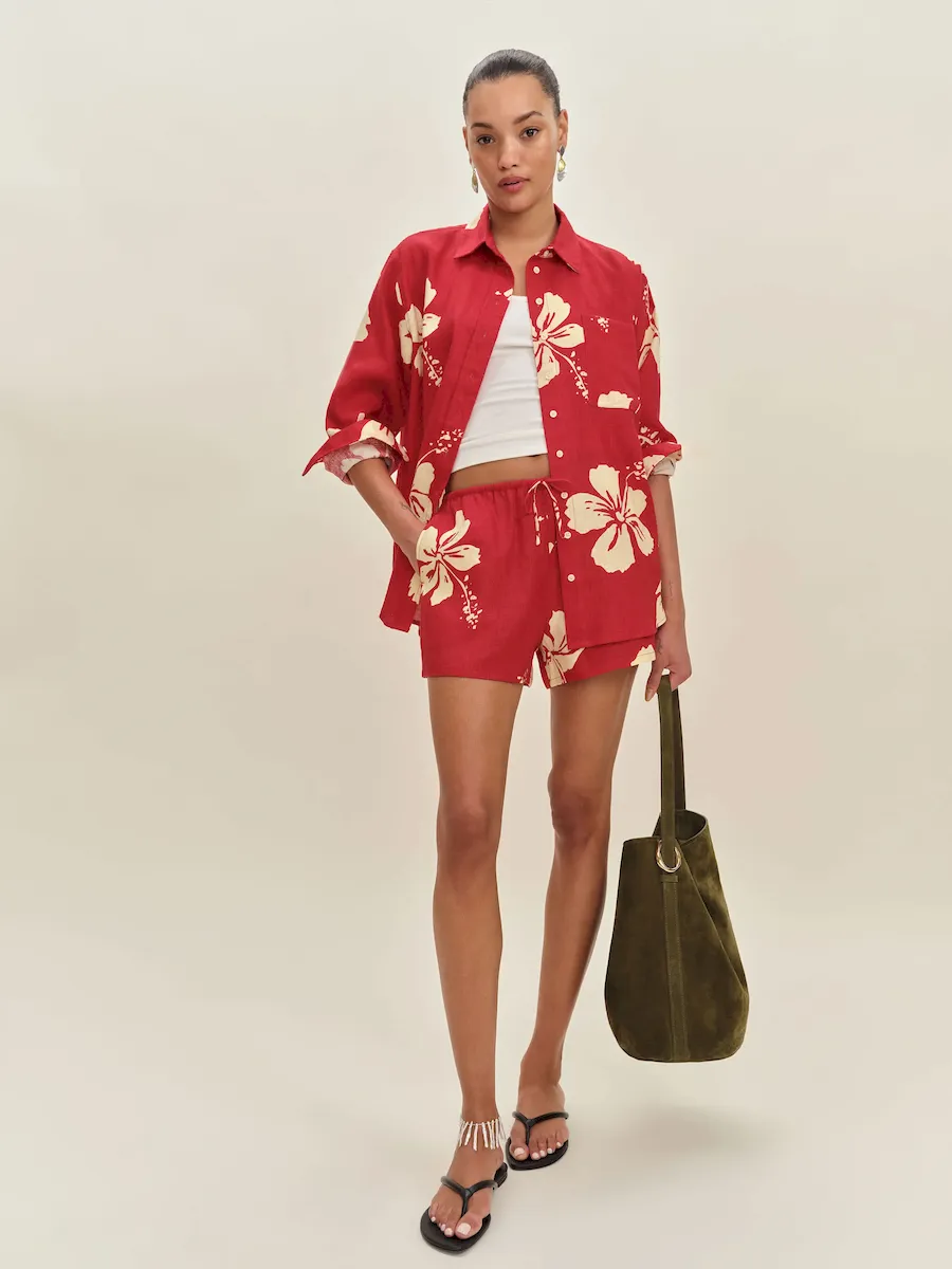 Eli Oversized Linen Shirt - Image 2