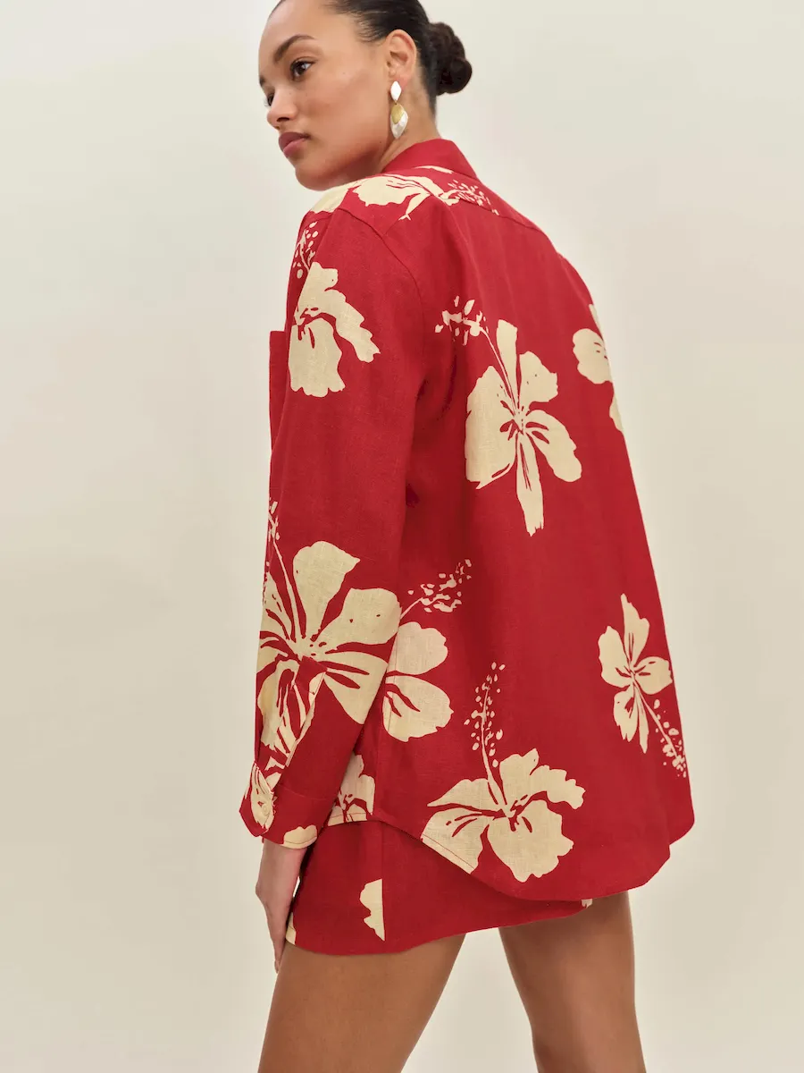 Eli Oversized Linen Shirt - Image 3