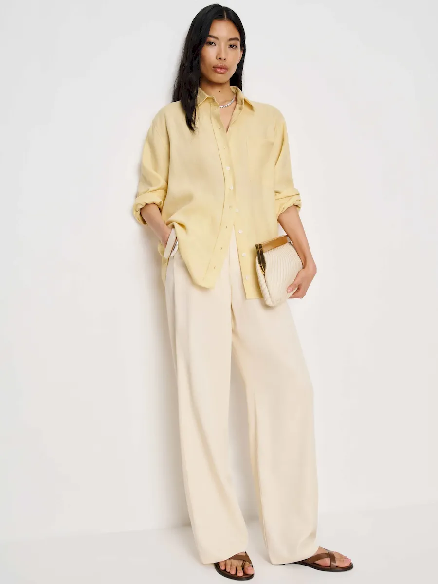 Eli Oversized Linen Shirt - Image 4