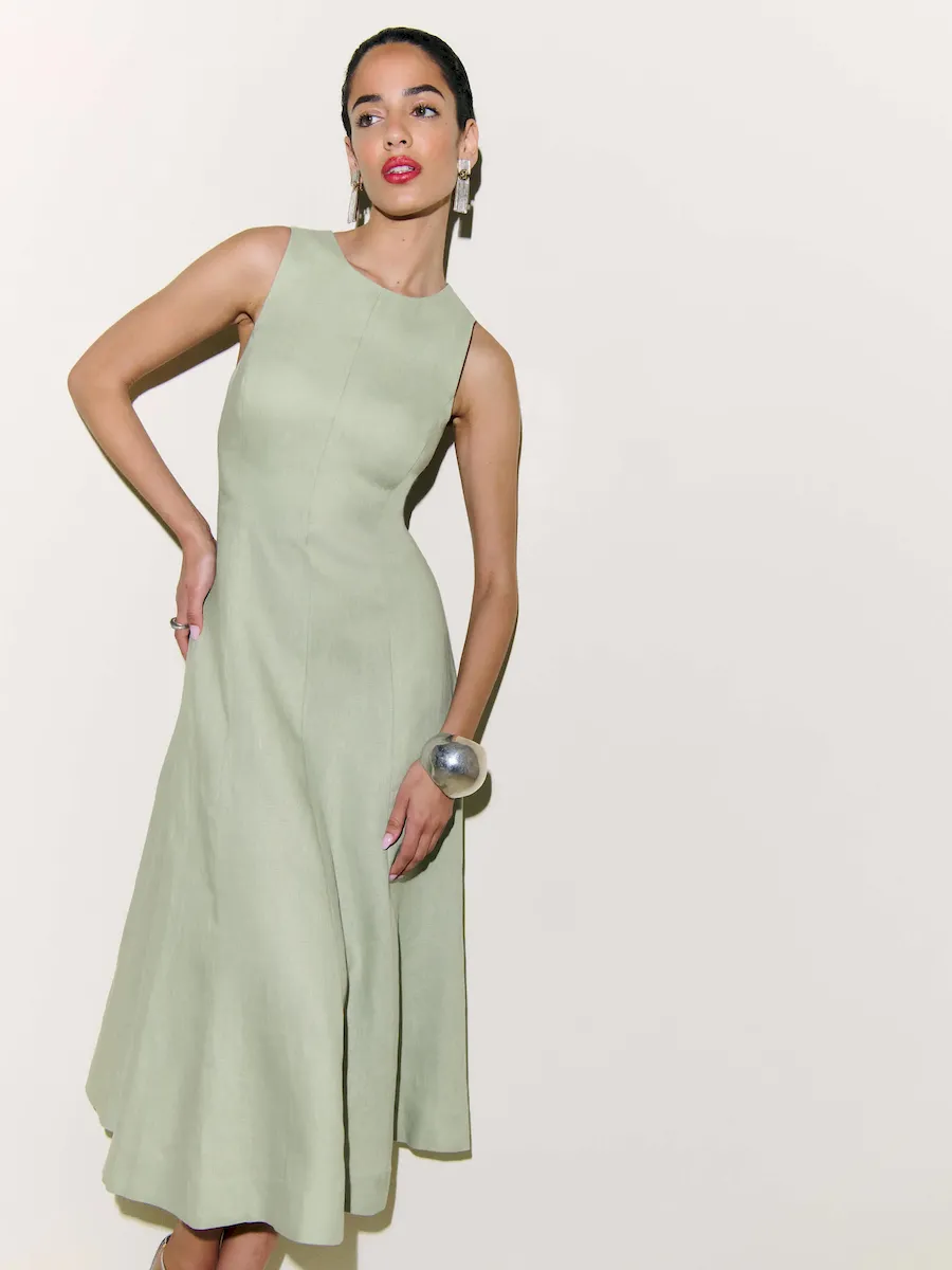 Davin Linen Dress - Image 5