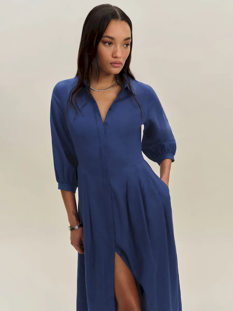 Tara Linen Dress - Image 2