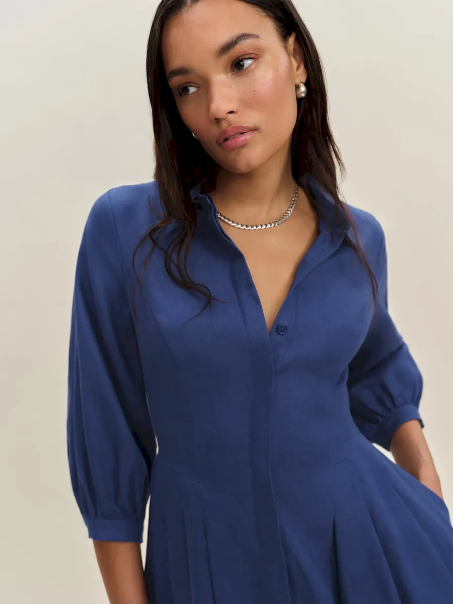 Tara Linen Dress - Image 3