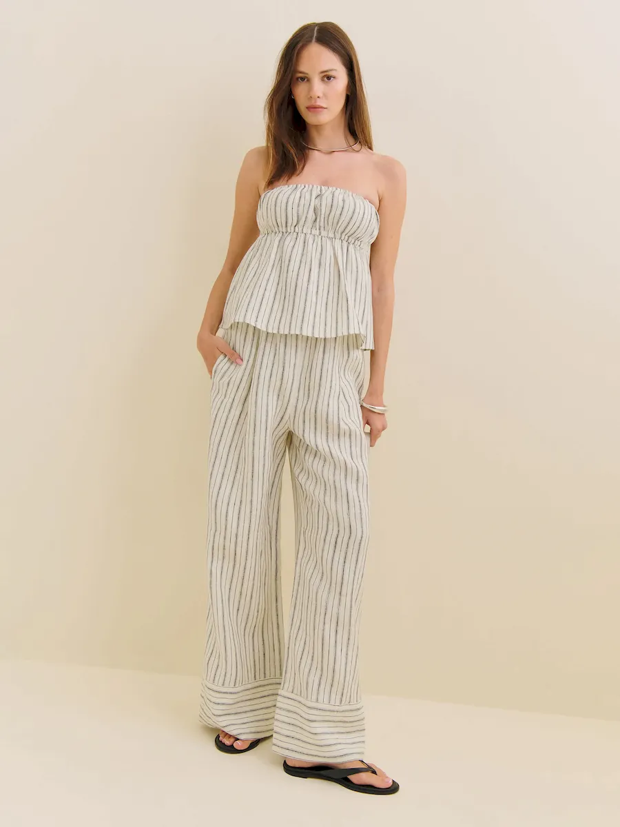 Inez Linen Top - Image 2