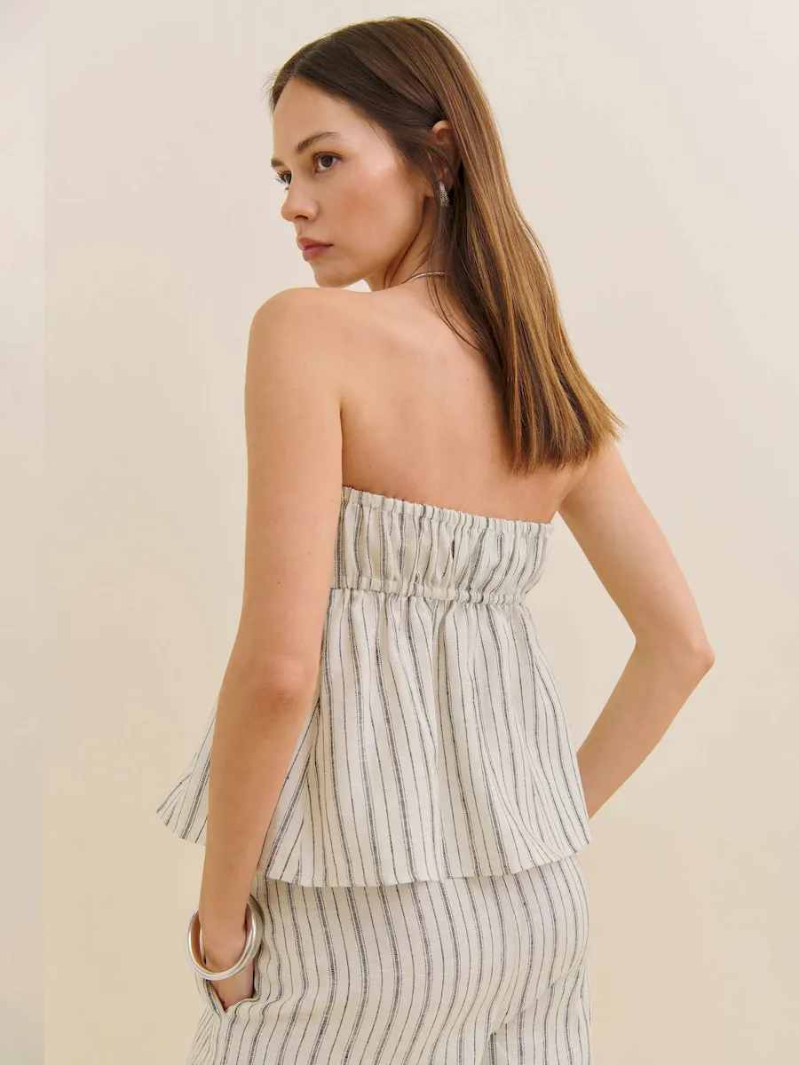 Inez Linen Top - Image 4