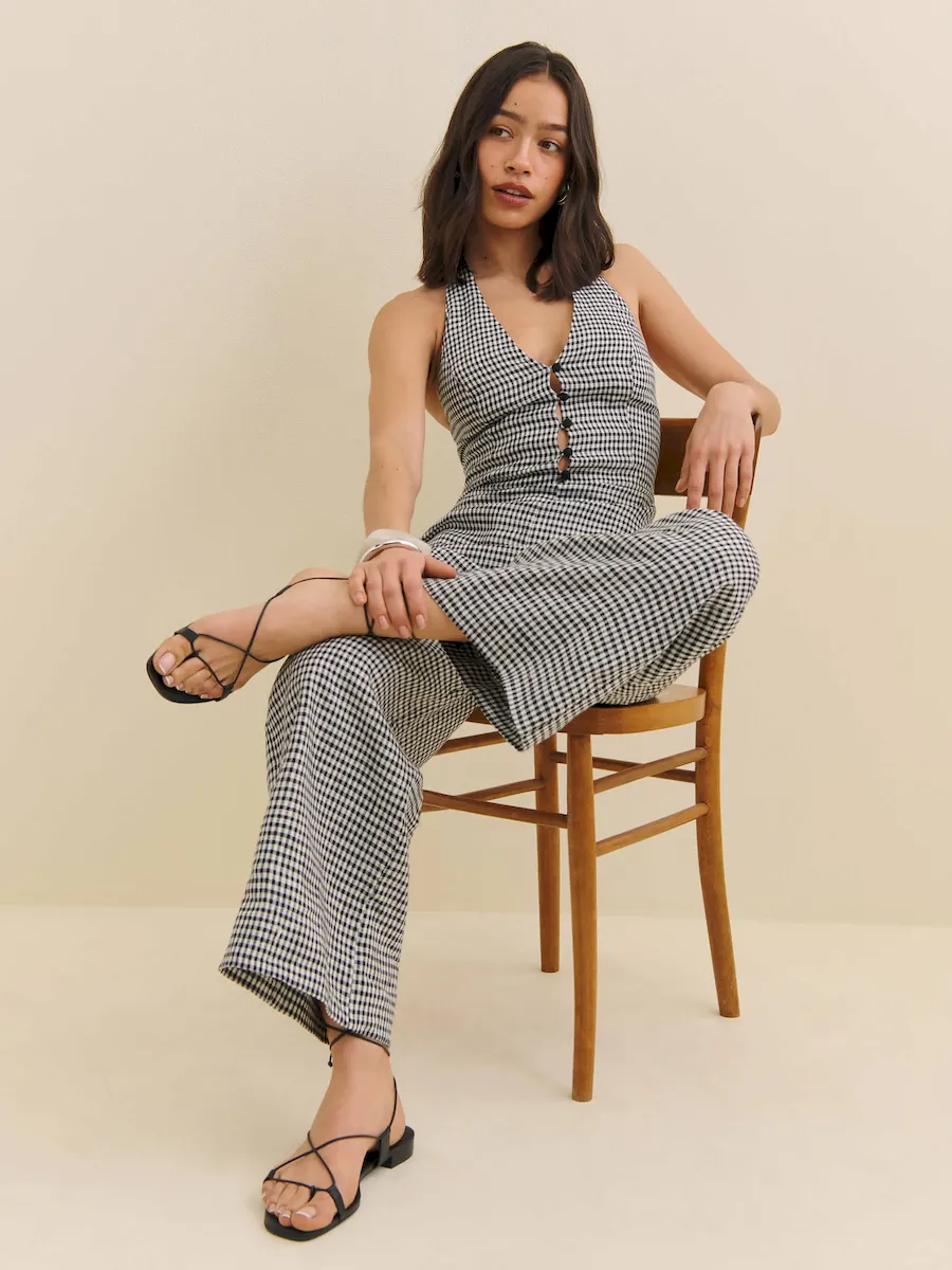 Sofia Linen Jumpsuit - Image 3