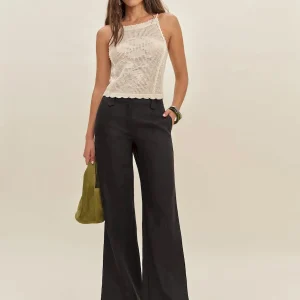 Astrid Linen Mid Rise Pant