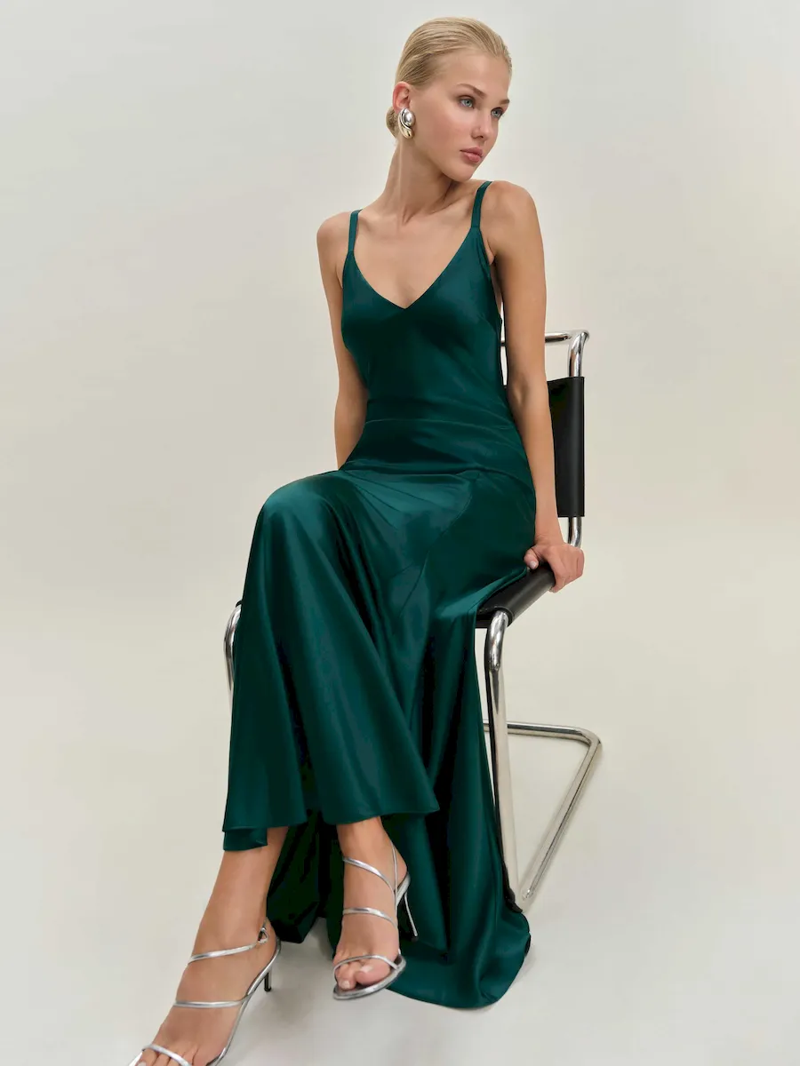 Tyler Satin Dress - Image 2