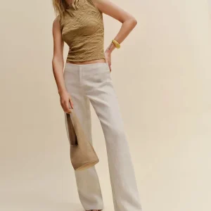 Petites Vida Linen Low Rise Pant
